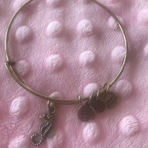 Authentic Alex & Ani Seahorse charm in gold!